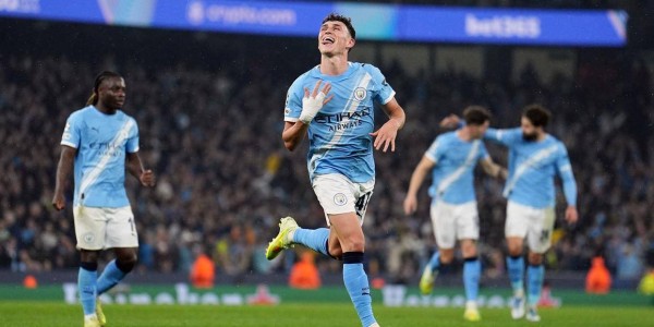 4-1！哈兰德5连斩，欧冠历史第一人，福登双响抢戏，曼城主场大胜